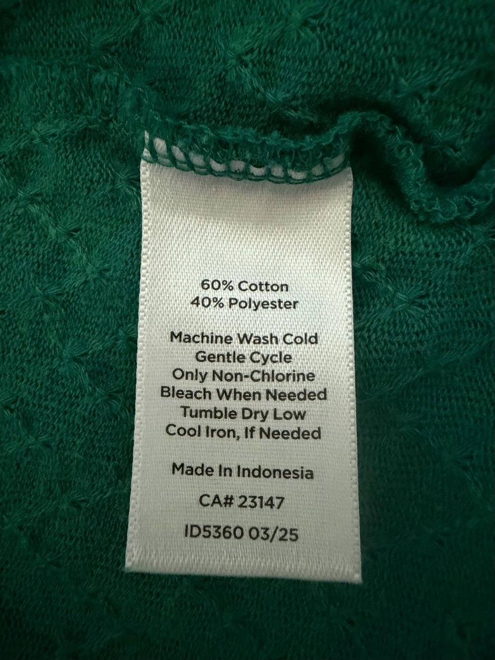 Talbots Emerald Green V-Neck Textured Ruffle Top - Picture 7 of 10